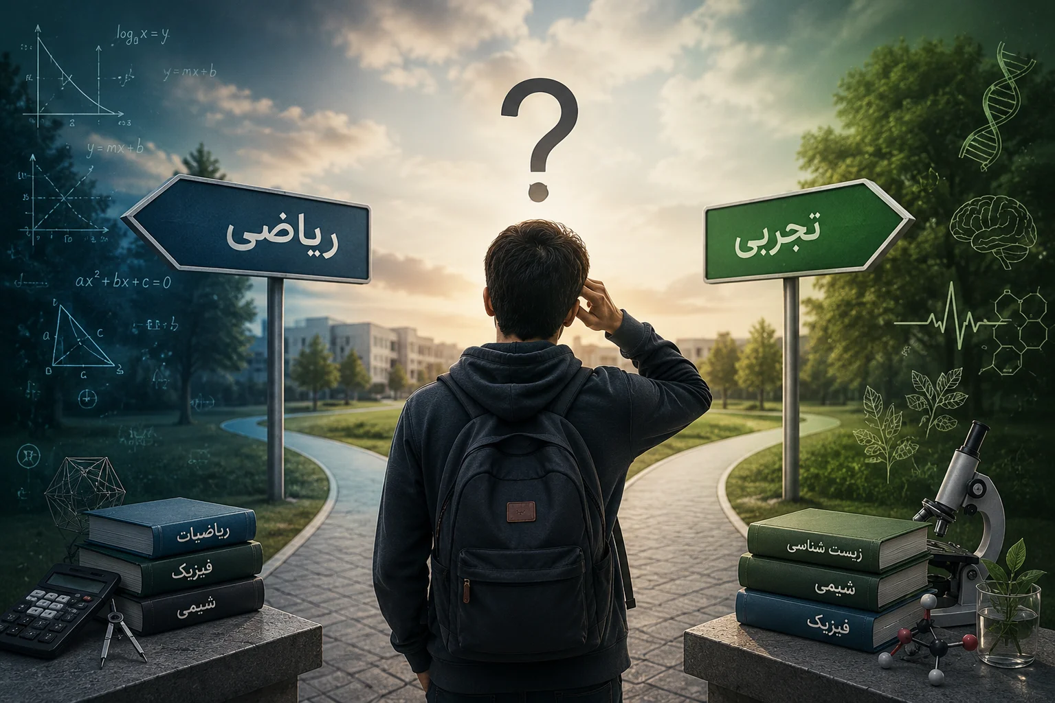 انتخاب رشته ریاضی یا تجربی