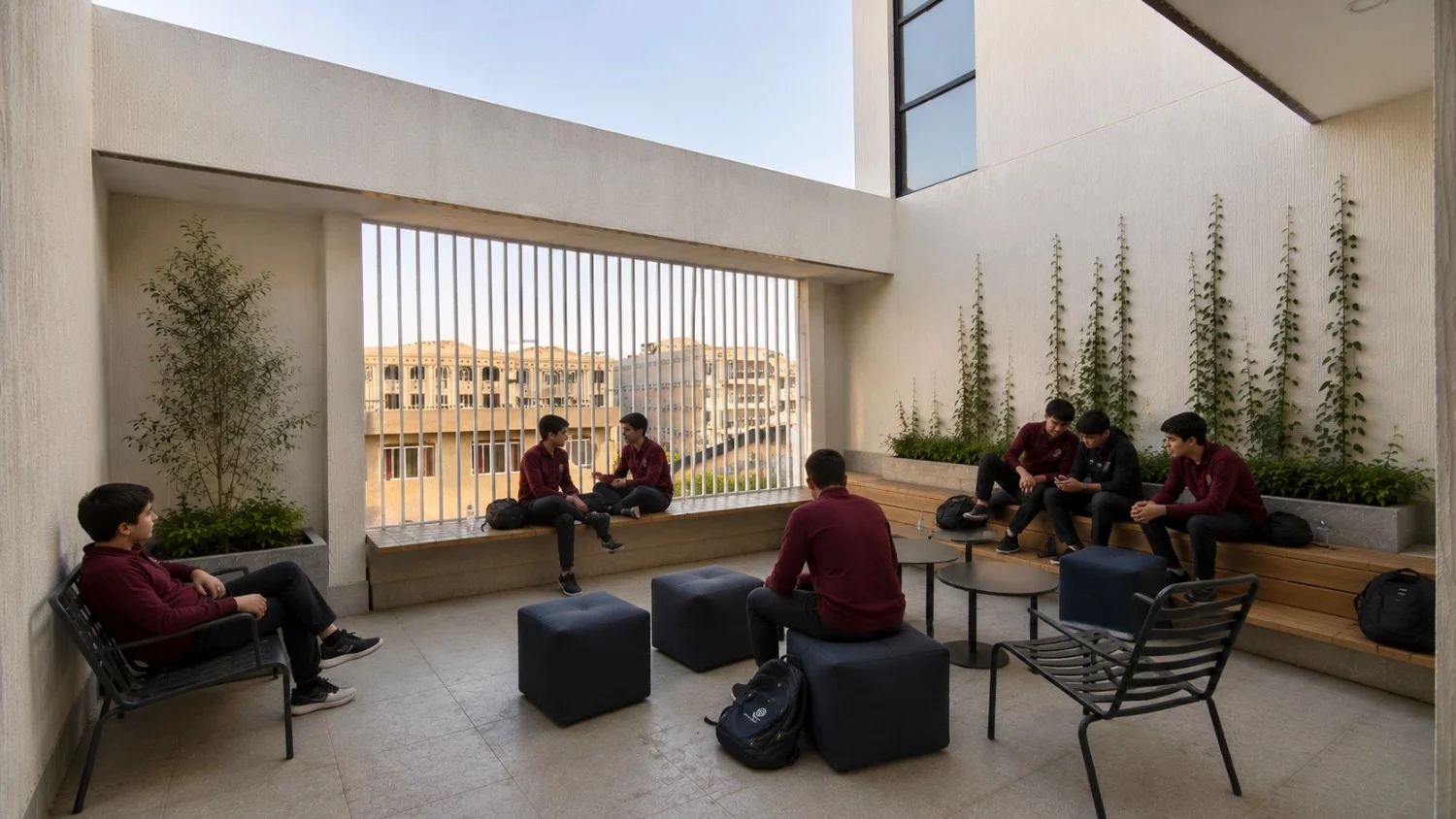 نمایی از دبیرستان مهر اول کرج